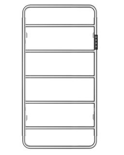 Полотенцесушитель электрический Wonzon & Woghand Wismar WW-AL202-BR 47x90 см брашированный никель